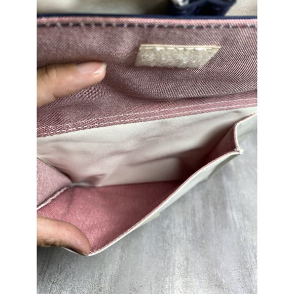 Tommy Hilfiger T Girl Bag Womens White Red Blue Drawstring Bucket Purse Strap - Picture 15 of 16